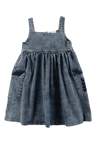 Loud Apparel Summer Blue Stone Wash Dress