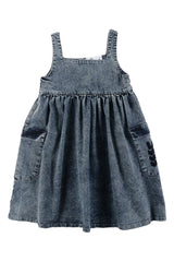 Loud Apparel Summer Blue Stone Wash Dress