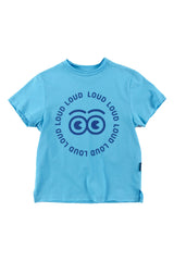 Loud Apparel Cyan blue t-shirt