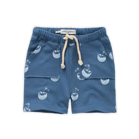 SPROET AND SPROUT DEEP OCEAN COCONUT PRINT SWEAT SHORT POCLET
