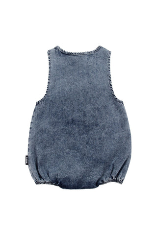 Loud Mid Blue Stone Wash Tuffo Romper