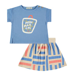 Babyclic Shopping Bag Blue T-Shirt & Parada Skirt