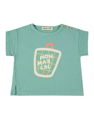 Babyclic Shopping Bag Green T-Shirt Marche Shorts Set