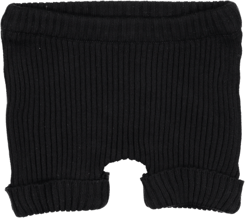 Analogie By Lil Legs Black Knit Shorts