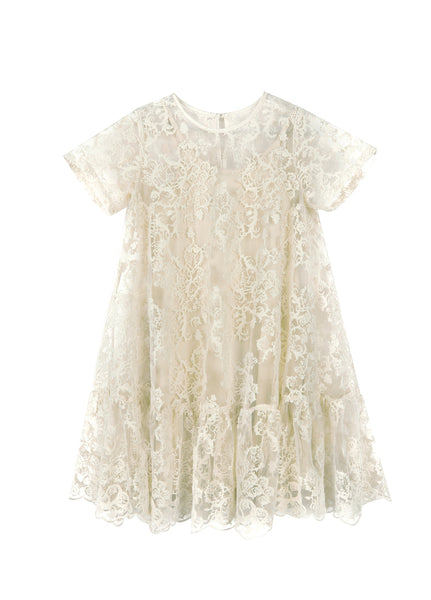 JNBY SNOW LACE SHEER DRESS