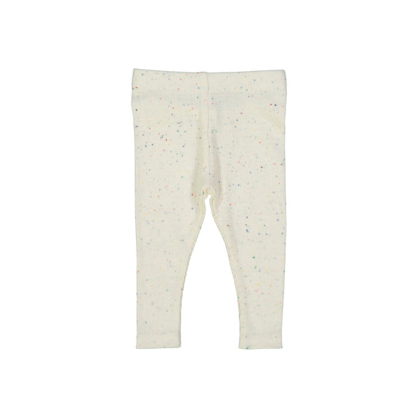 LIL LEGS COLORFUL SPECKLE RIBBED LEGGINGS