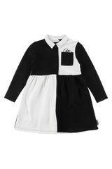 LOUD BLACK/WHITE CHECK DRESS