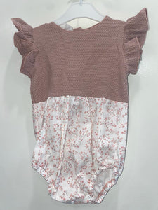 LATTE BABY & CHILD CINDY KNIT ROSE ROMPER