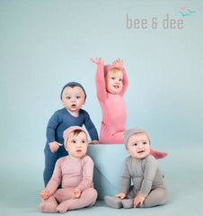 Bee &amp; Dee Grey Footie With Beanie