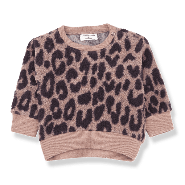1 + IN THE FAMILY ROSE LEOPARD SWEATER