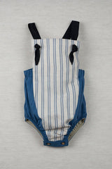Popelin Blue Reversible Dungarees