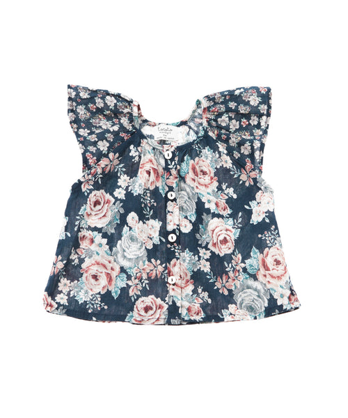Tocoto Vintage Flower Baby Blouse
