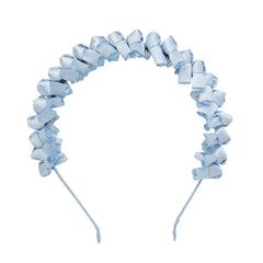 Project 6 Satin Tied Headband - Slate Blue