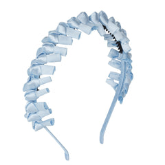 Project 6 Satin Tied Headband - Slate Blue