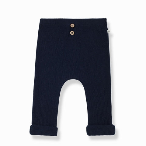 1 + IN THE FAMILY ANDER L/S NAVY RIBBED SET