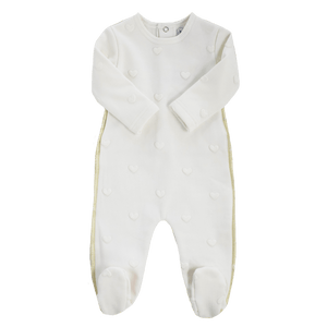 KIPP WHITE HEART FOOTIE AND HAT