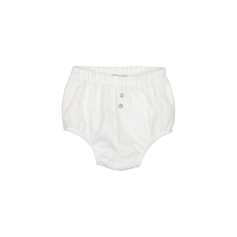 Analogie By Lil Legs White Linen Bloomers