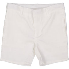 Analogie By Lil Legs Linen Boys White Shorts