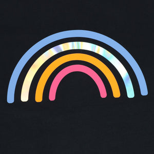 SHAPES BLACK RAINBOW SKATER DRESS