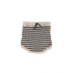 Tocoto Beige Stripe Ribbed Knit Bloomers